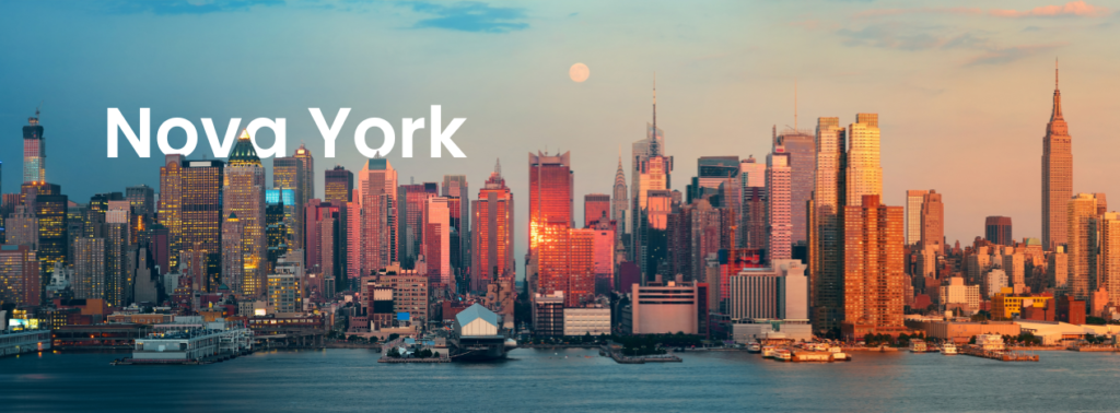 Vista dos prédios de Nova York